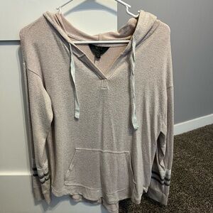 Mix Taupe Hooded Sweater